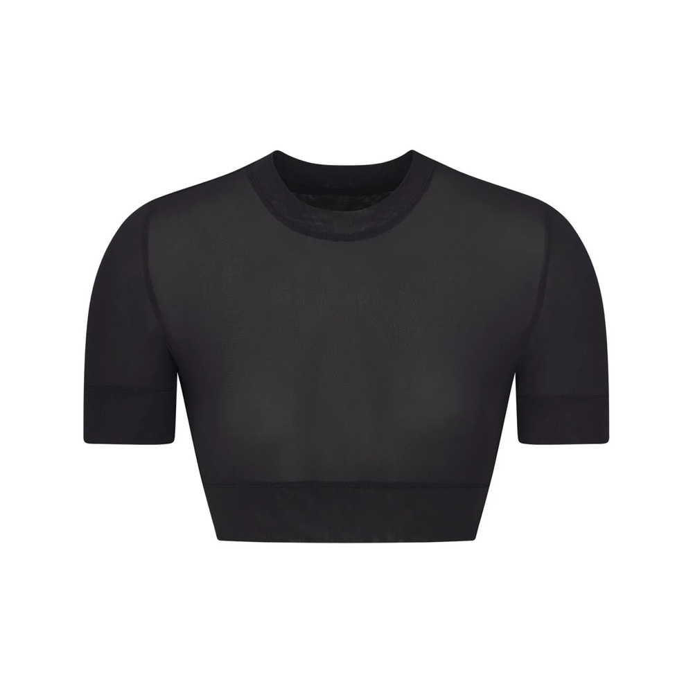 SKIMS 🖤 “Summer Mesh” Crop Top in Black